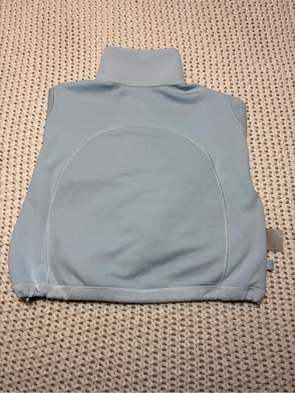 lululemon powder blue brushed Softstreme ribbed half zip size 6 - Picture 10 of 14